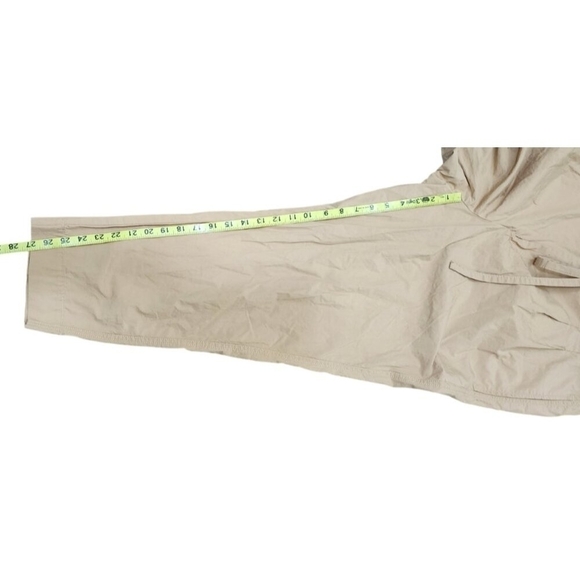 Everlane The Poplin Pleated Taper Pant Brown Caramel Size 14 - Picture 12 of 12